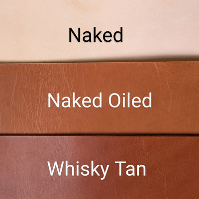 Luxury Leather Dog Lead - Naked