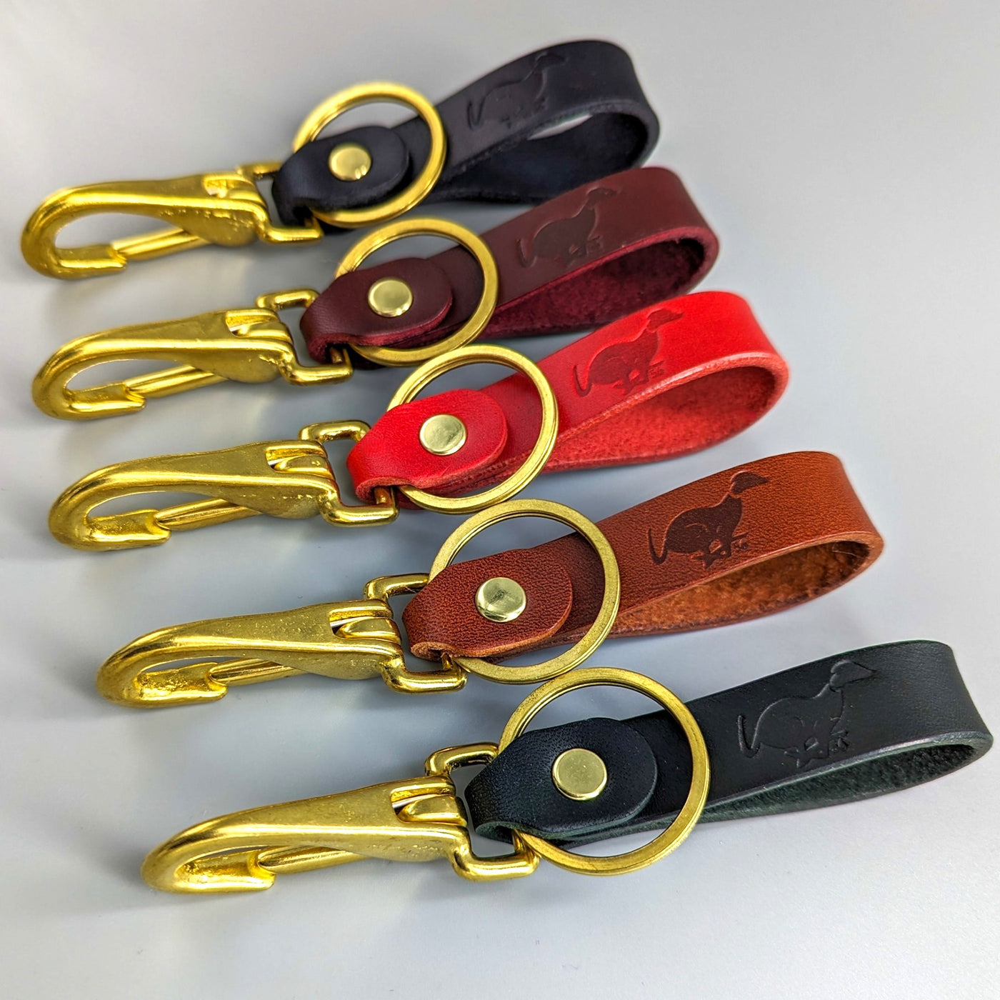 Personalised Leather Keyring