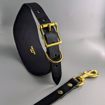 Leather Hound Collar Deerhound Wolfhound