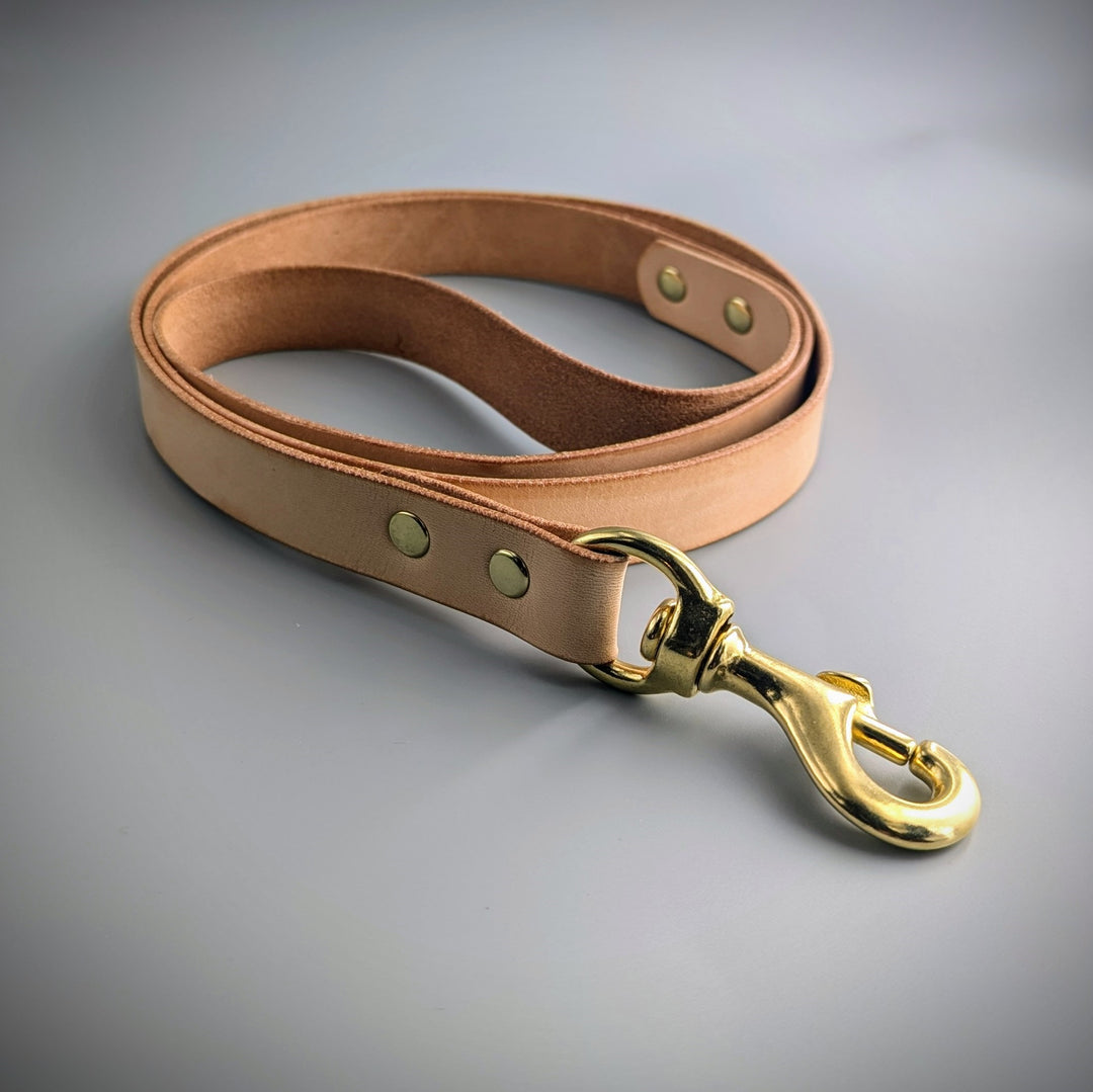 Luxury Leather Dog Lead Naked1