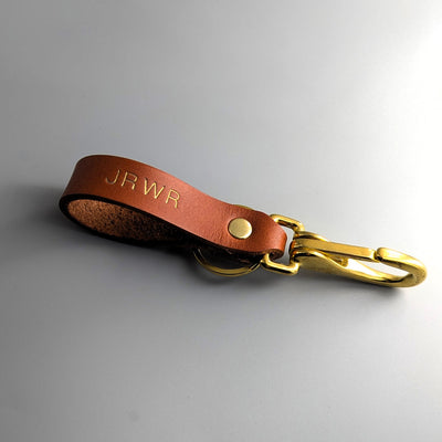 Personalised Leather Keyring