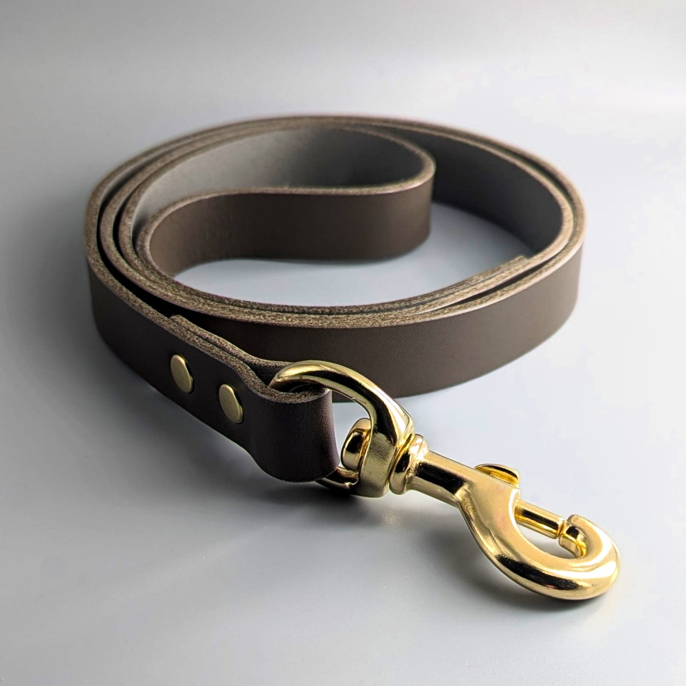 Leather Dog Collar and Lead Mink