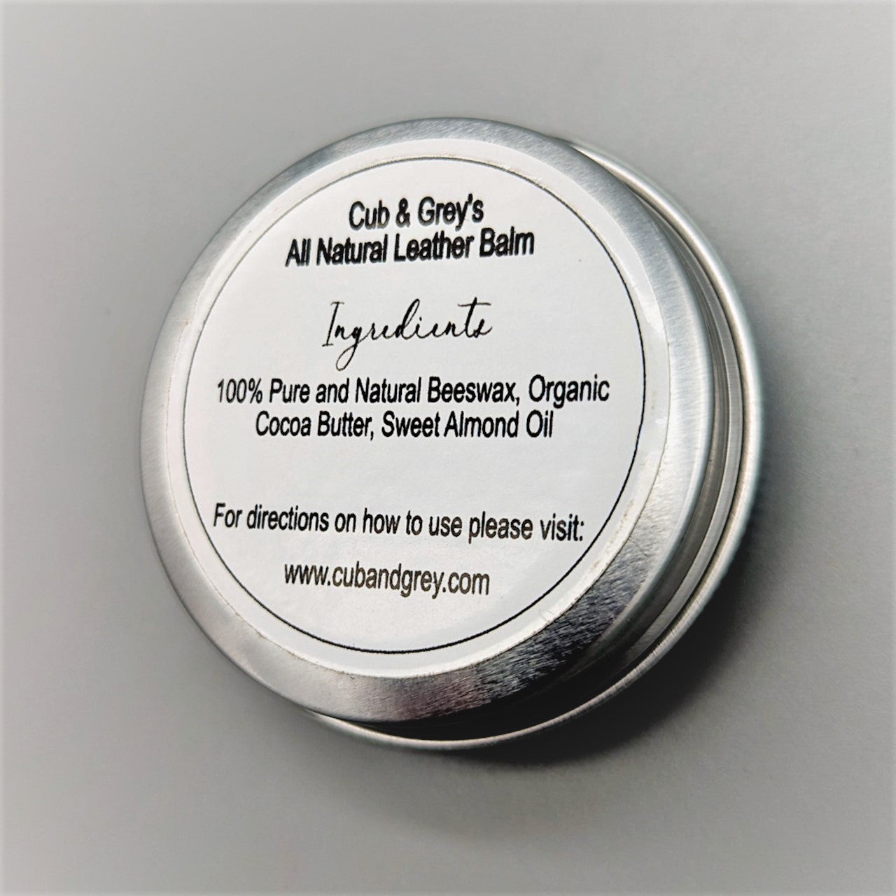 Personalised dog accessories Leather Balm Natural
