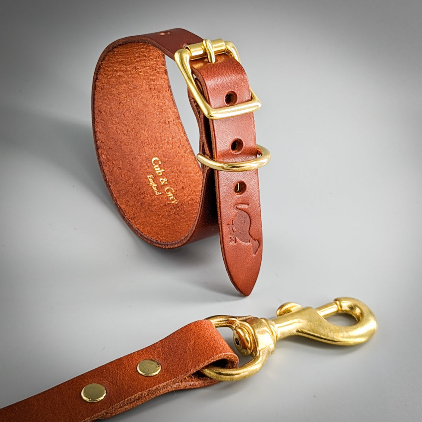 Whippet Collar and Lead leather